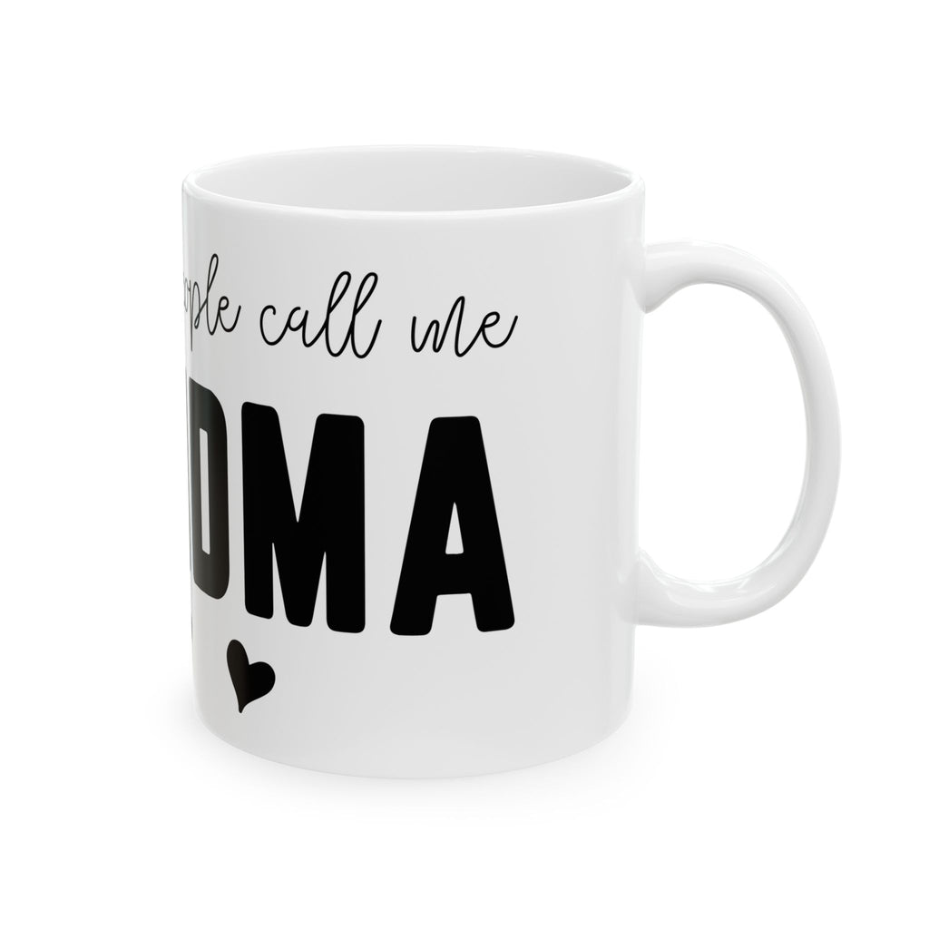 Grandma Ceramic Mug  "My Favorite People Call Me Grandma" Heart Coffee Cup (11oz & 15oz)