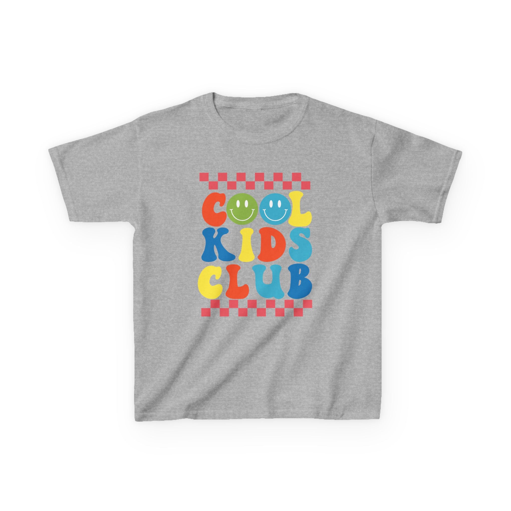 Kids Tee — "Cool Kids Club" Retro Smiley Graphic