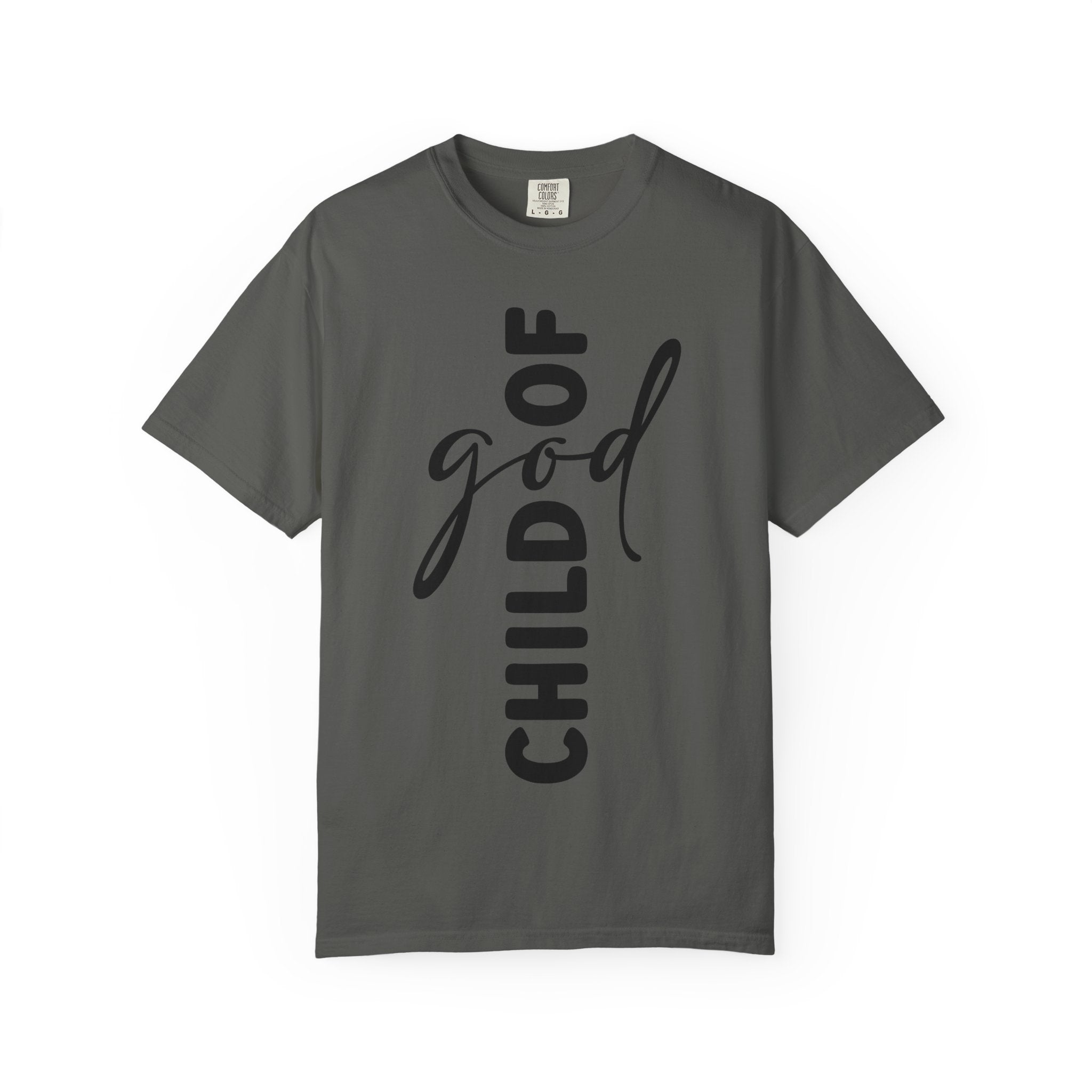 Child of God T-Shirt — Vertical Script Faith Tee