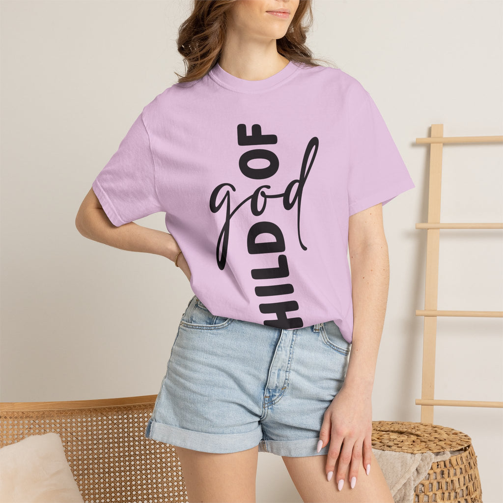 Child of God T-Shirt — Vertical Script Faith Tee
