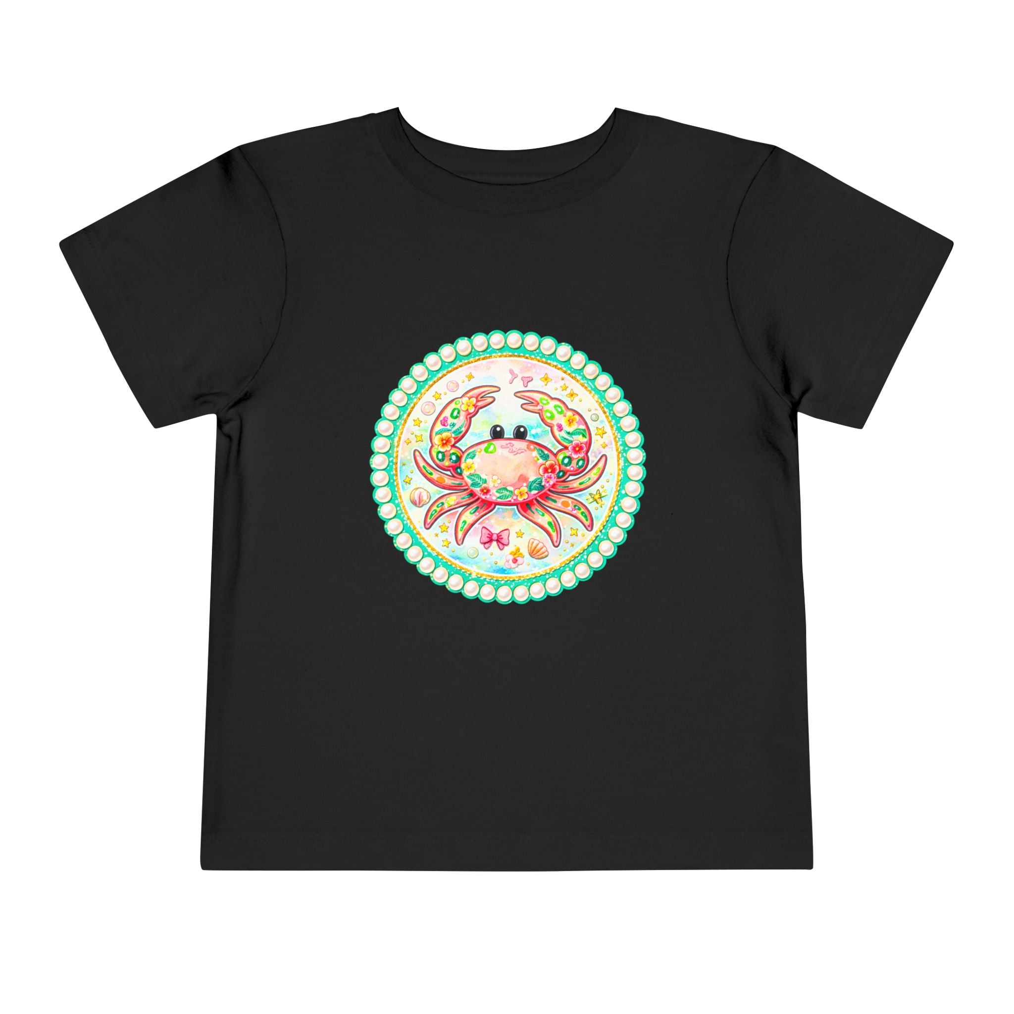 Toddler Tee — Colorful Watercolor Crab Kids Shirt
