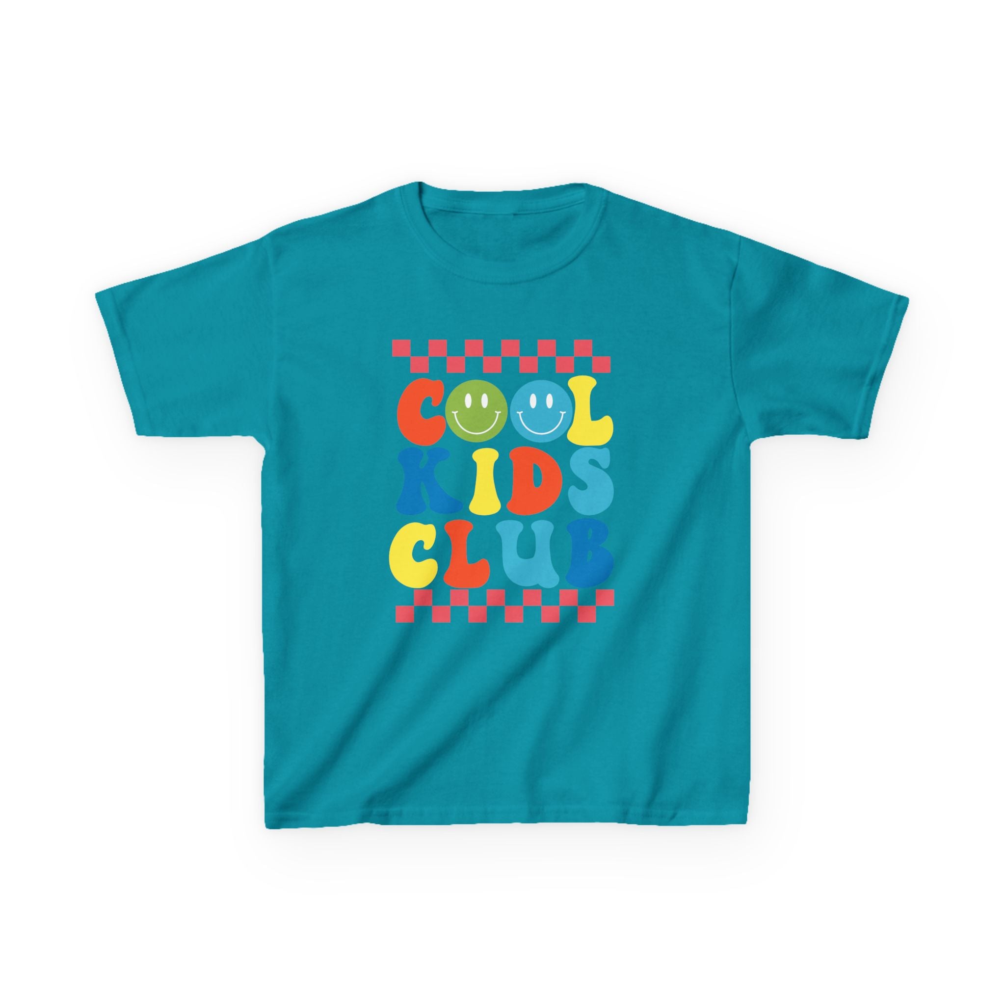 Kids Tee — "Cool Kids Club" Retro Smiley Graphic
