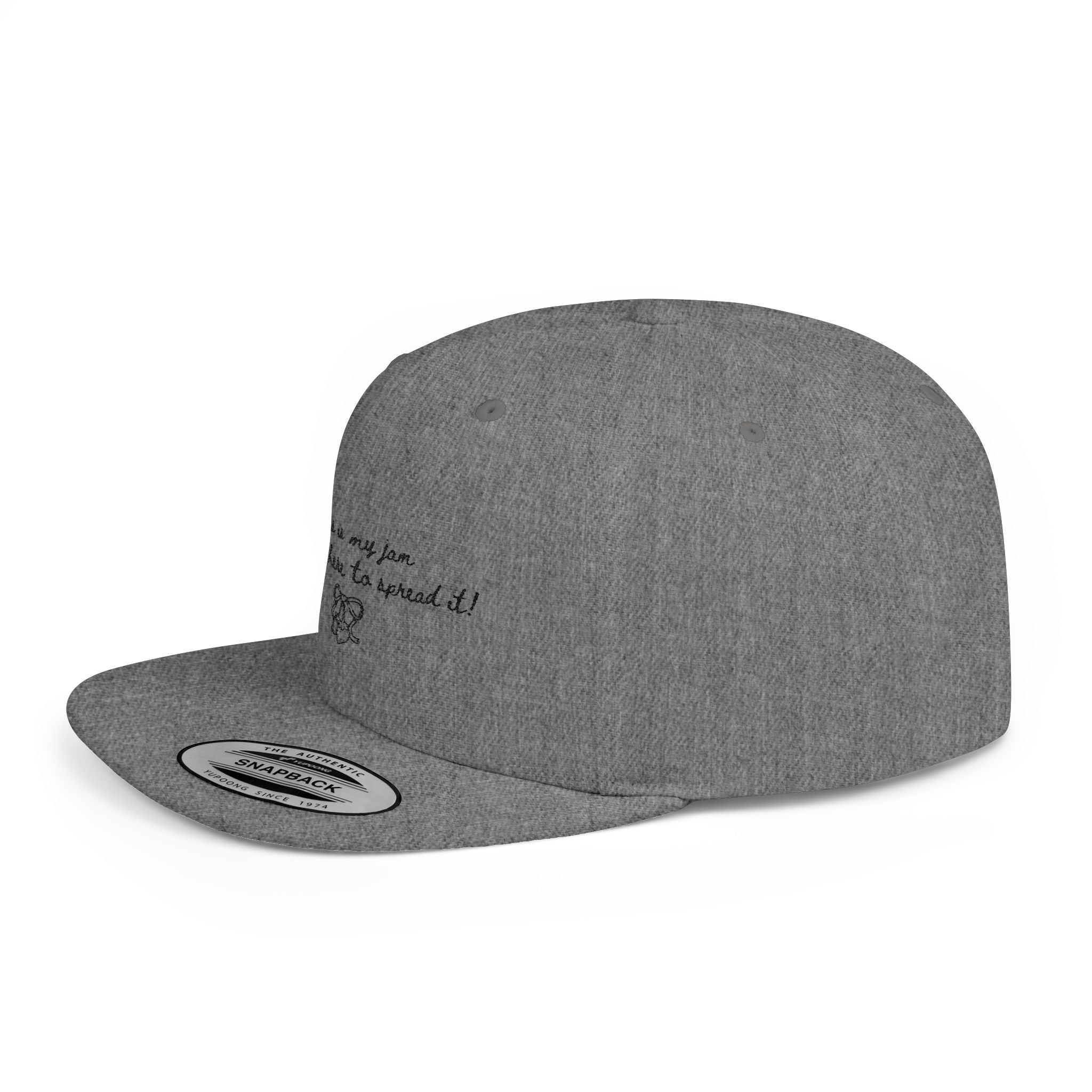Flat Bill Snapback Hat