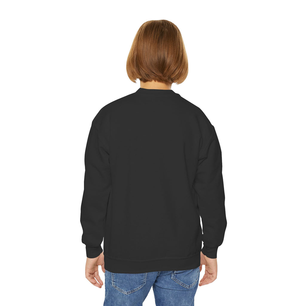 Youth Baseball Crewneck Sweatshirt - Batter & Red Stitch Design