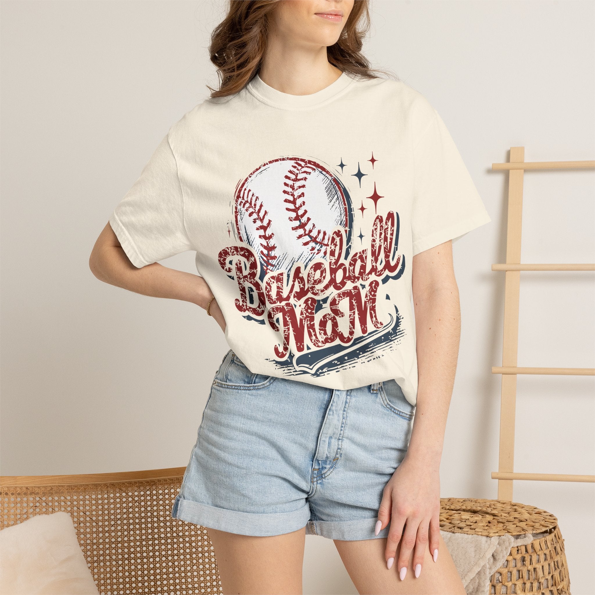 Baseball Mom T-Shirt — Vintage Baseball Graphic Tee for Proud Moms
