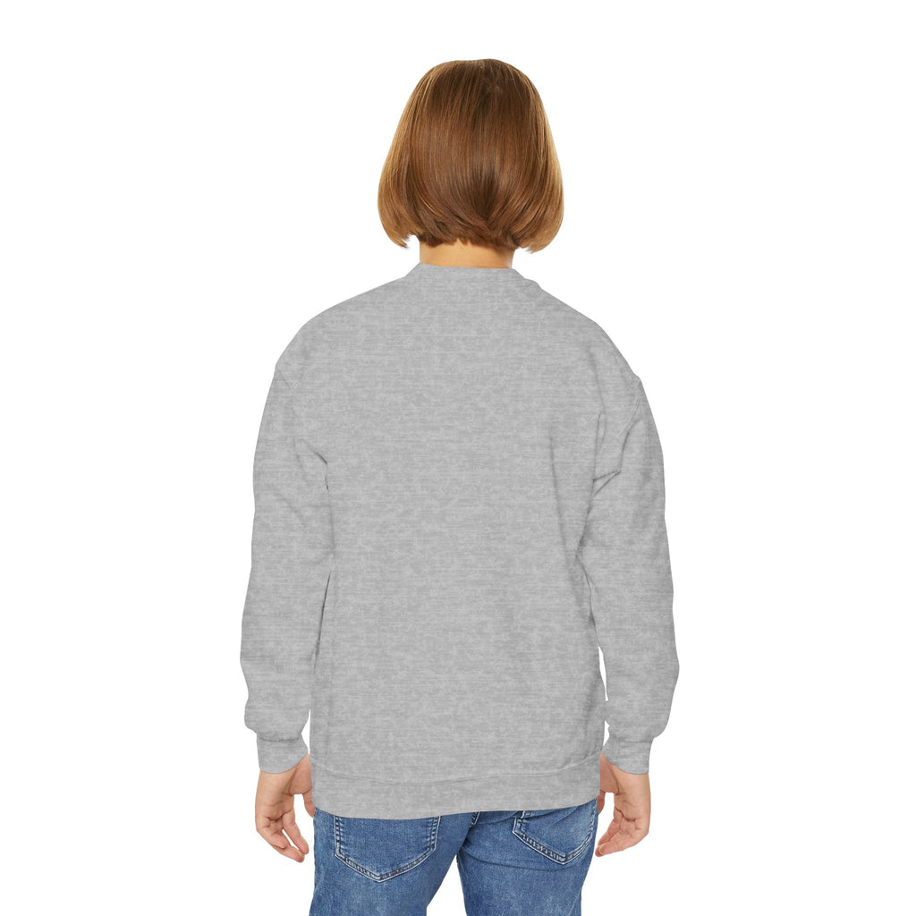 Youth Baseball Crewneck Sweatshirt - Batter & Red Stitch Design