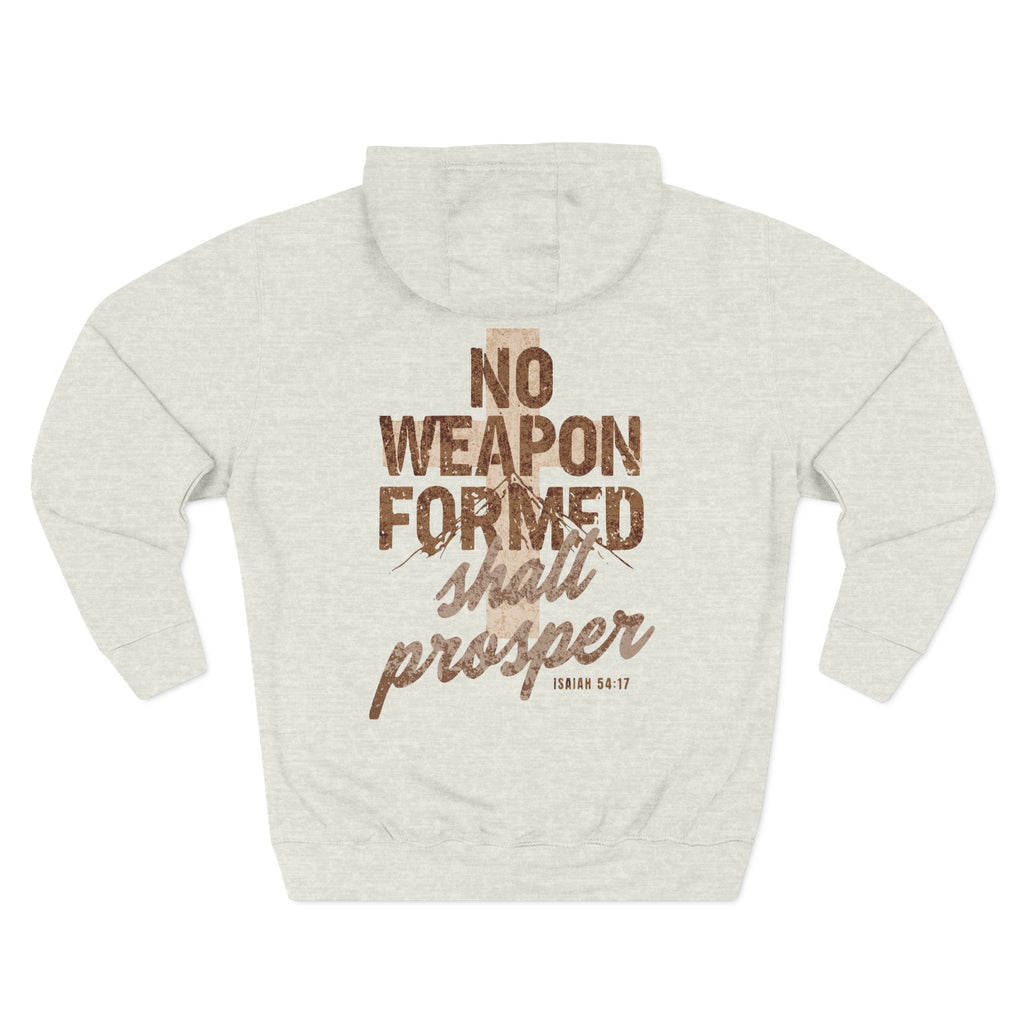 Isaiah 54:17 Hoodie "No Weapon Formed Shall Prosper"