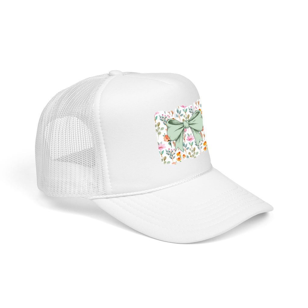 Floral Bow Trucker Hat