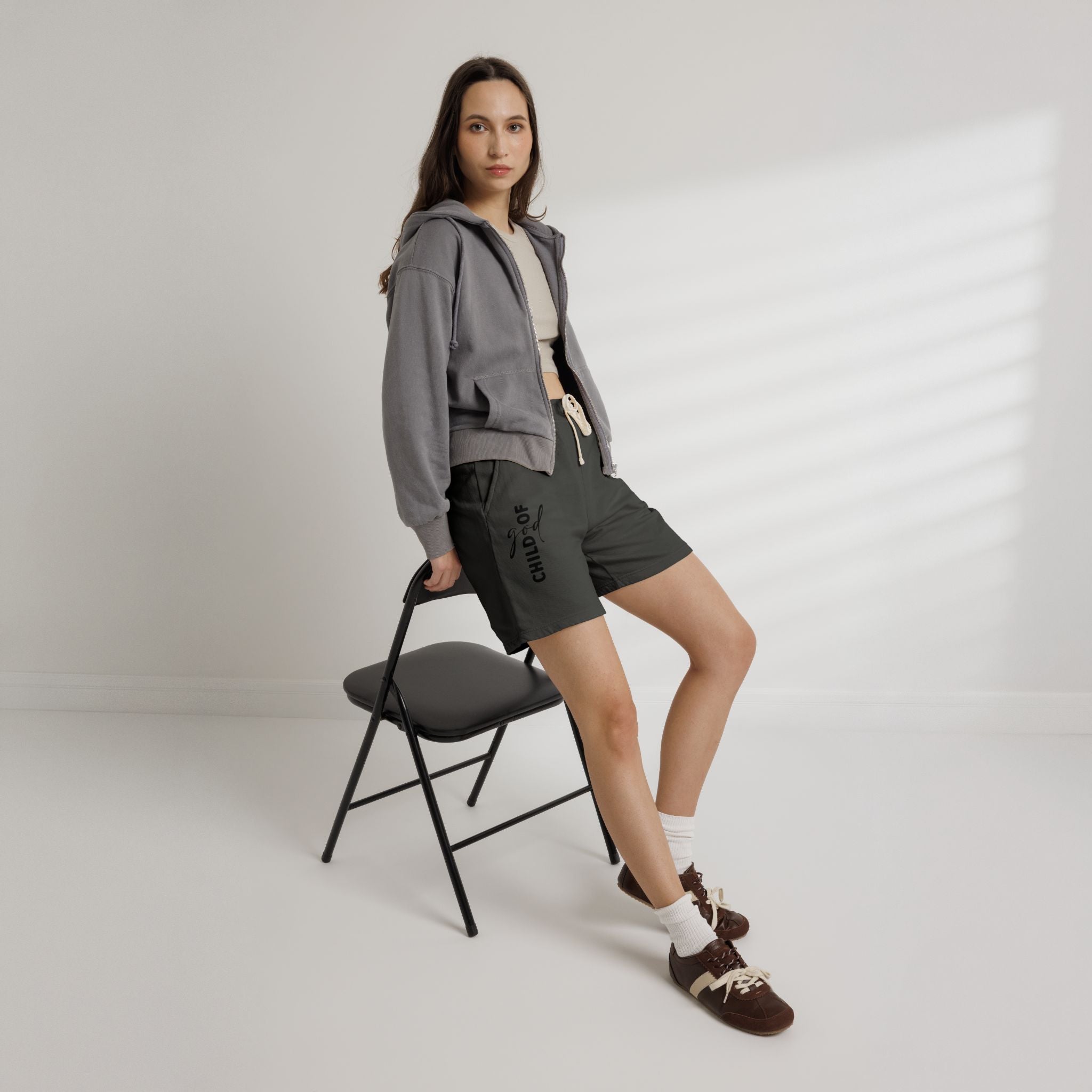 Faithful 'Child of God' Sweat Shorts  Lightweight Fleece Religious Lounge Wear