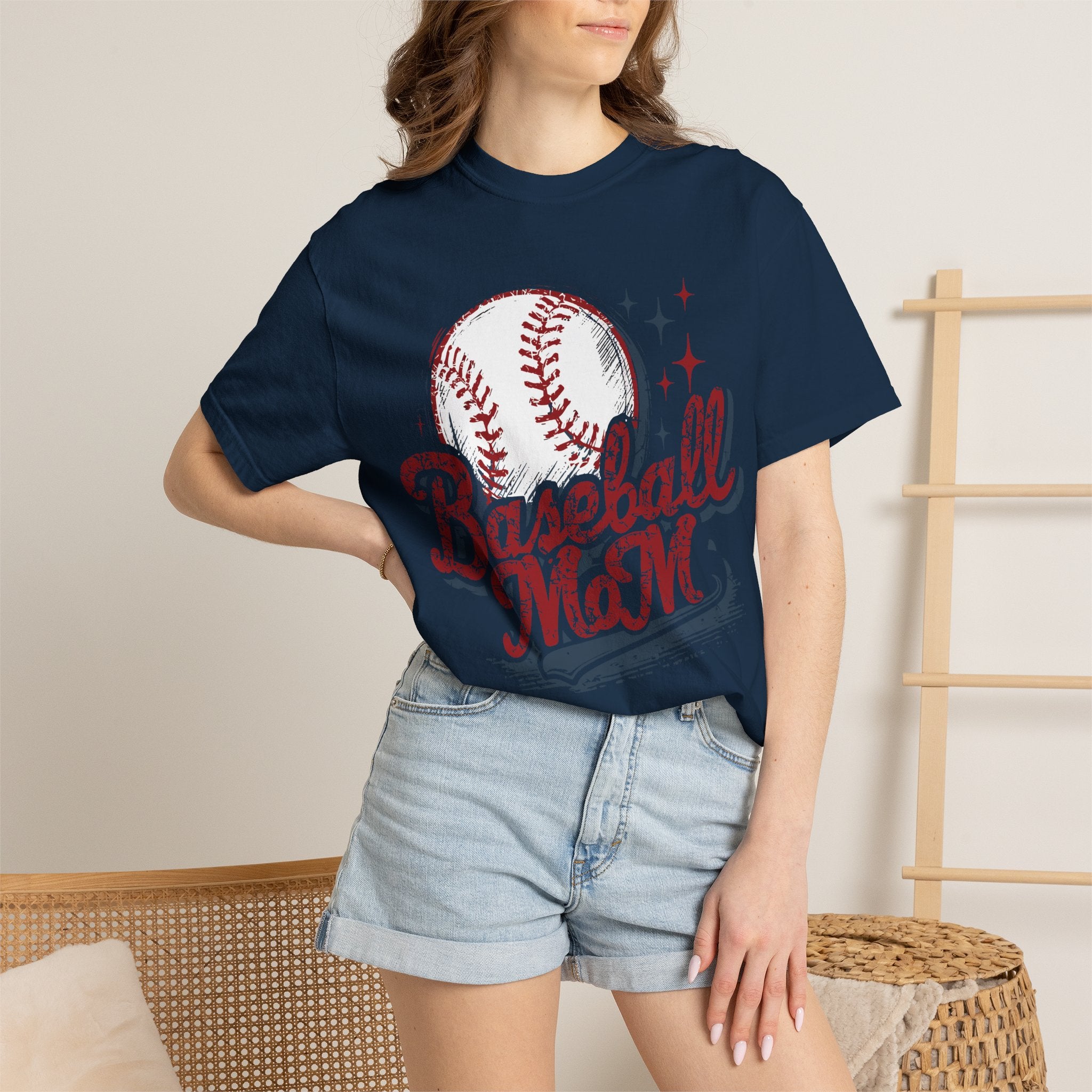 Baseball Mom T-Shirt — Vintage Baseball Graphic Tee for Proud Moms