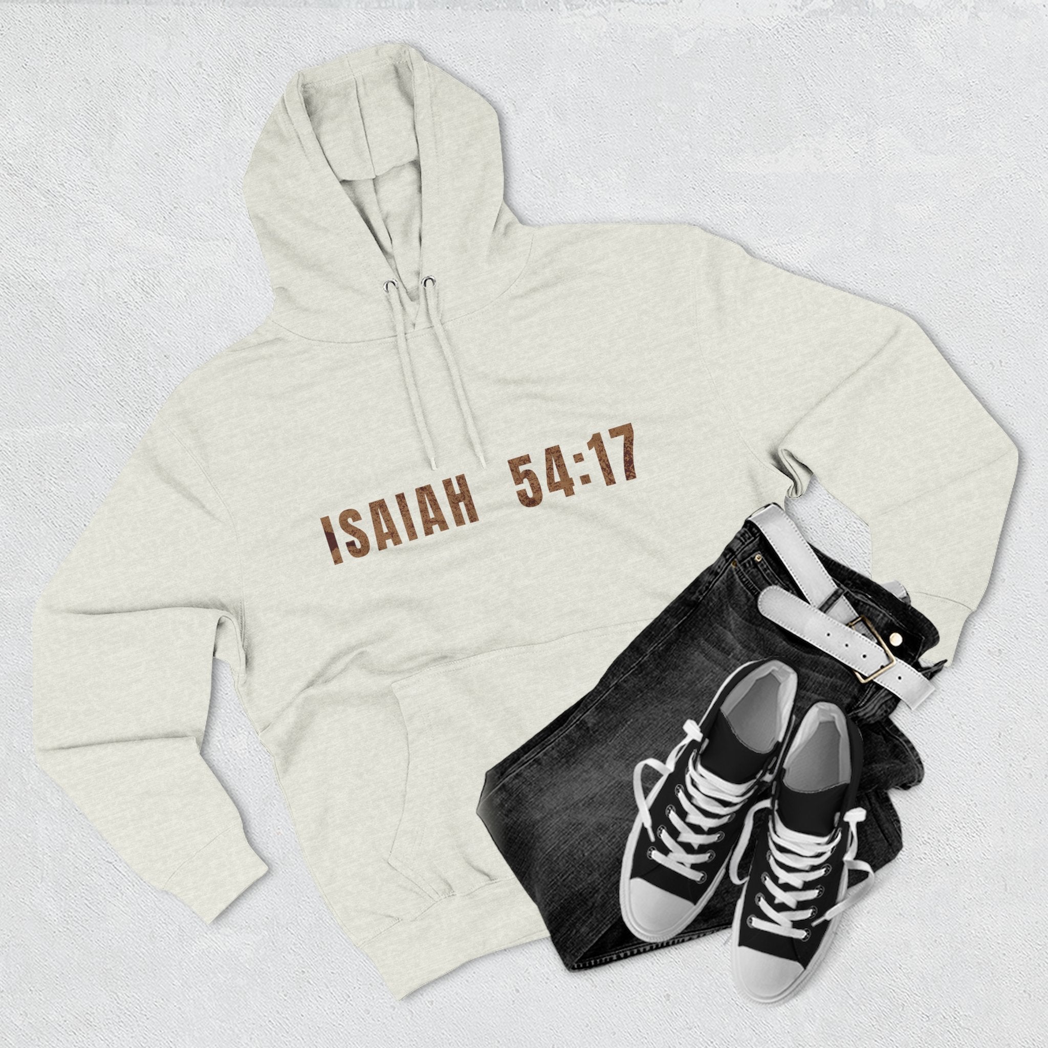 Isaiah 54:17 Hoodie "No Weapon Formed Shall Prosper"