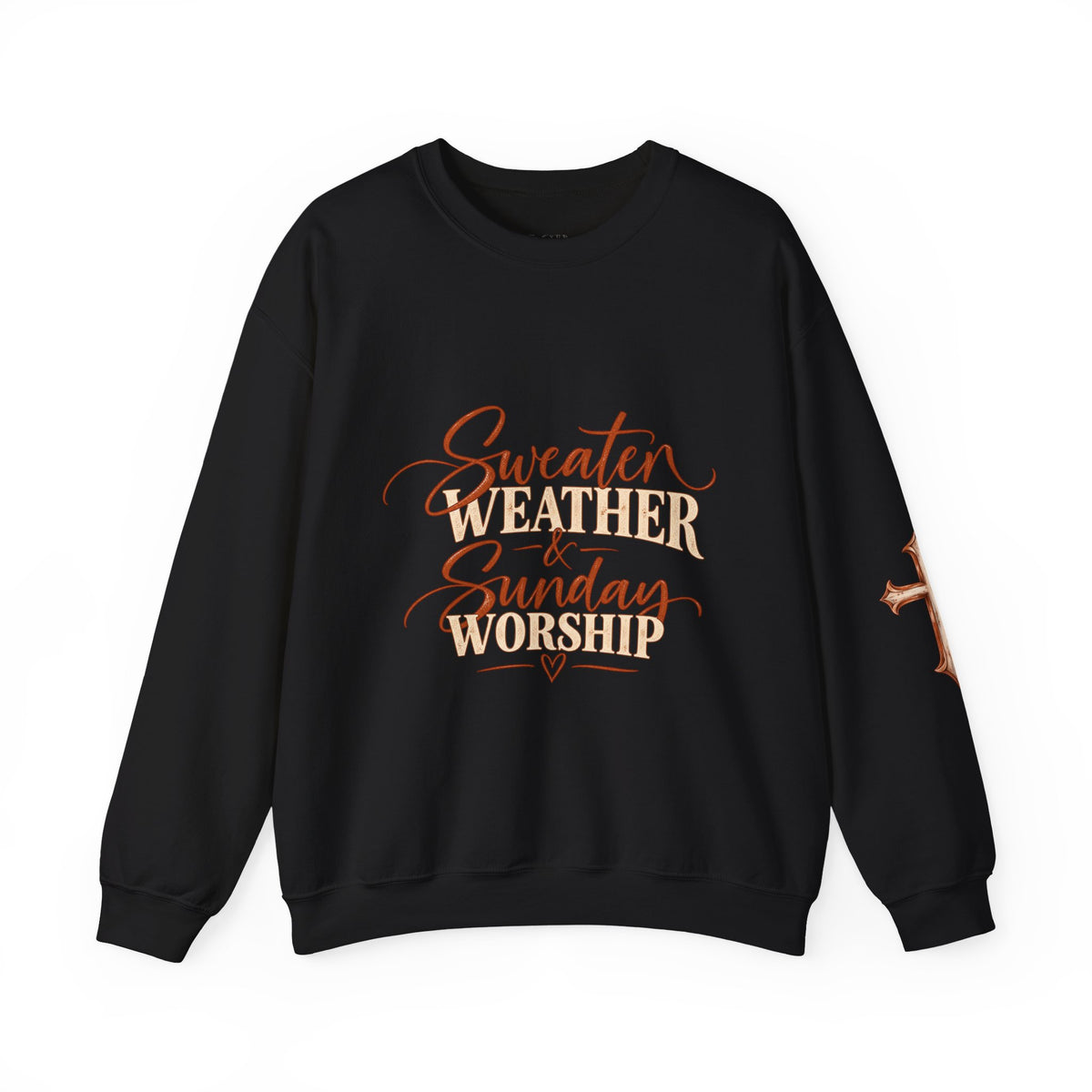 Sweater Weather & Sunday Worship Crewneck Sweatshirt